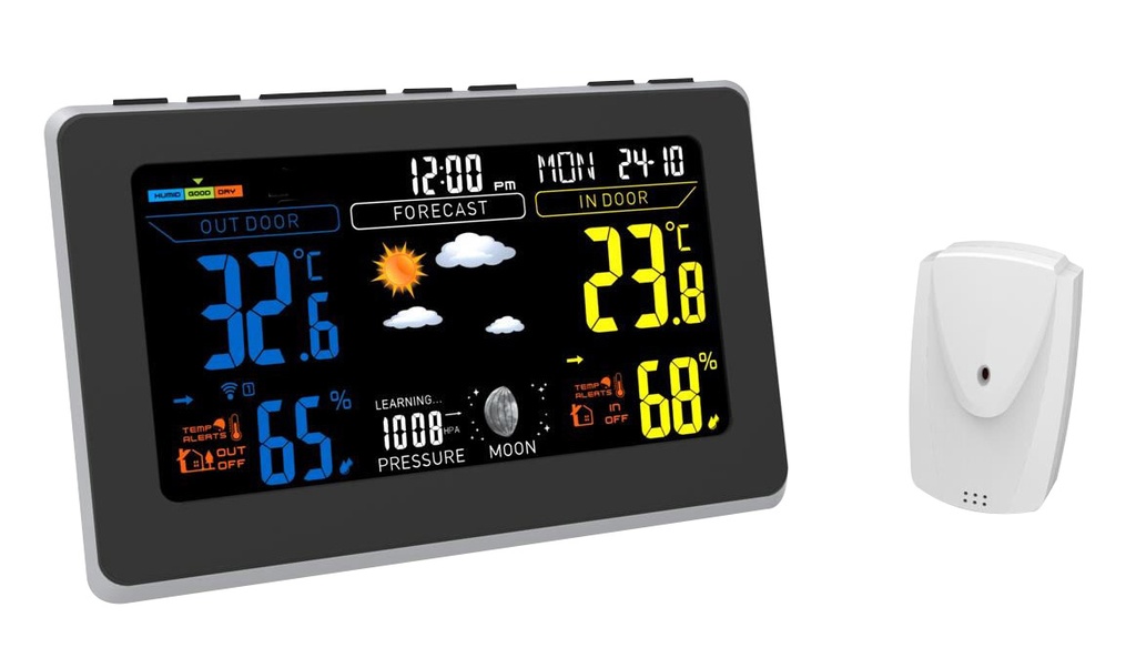 STATION METEO COULEUR AVEC PREVISIONS