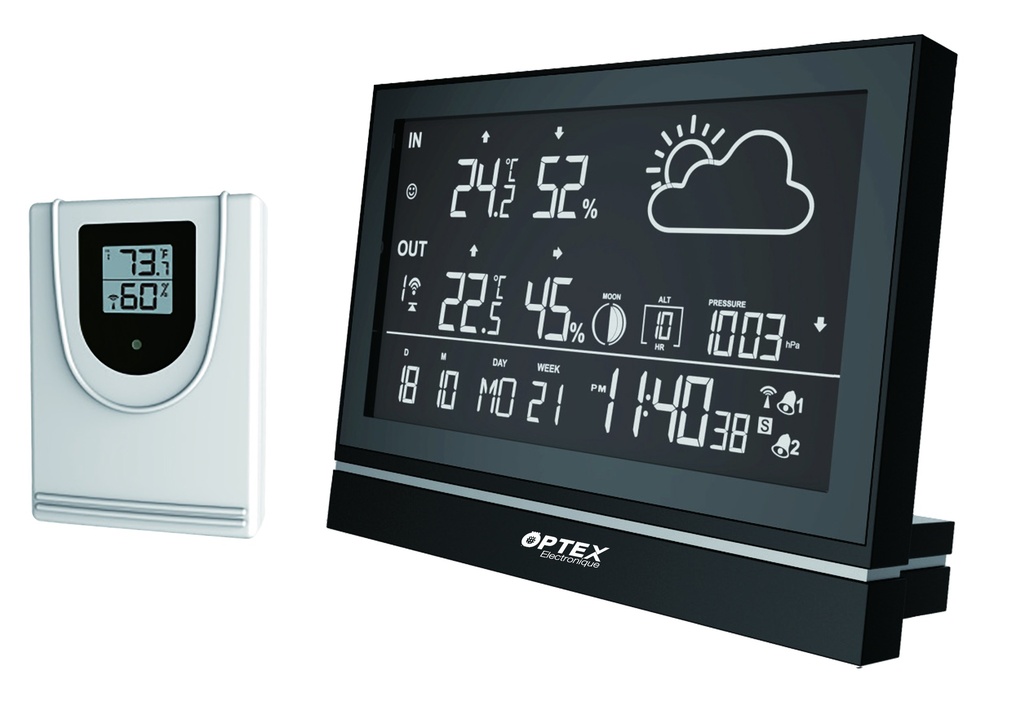 STATION METEO COULEUR AVEC PREVISIONS