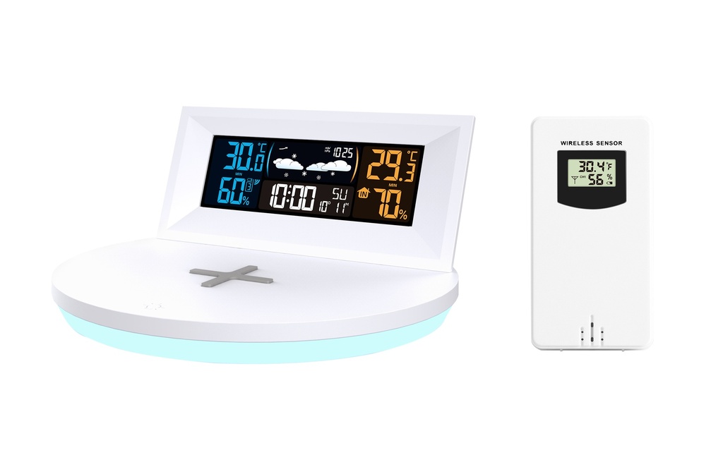 STATION METEO AVEC CHARGEUR ET USB