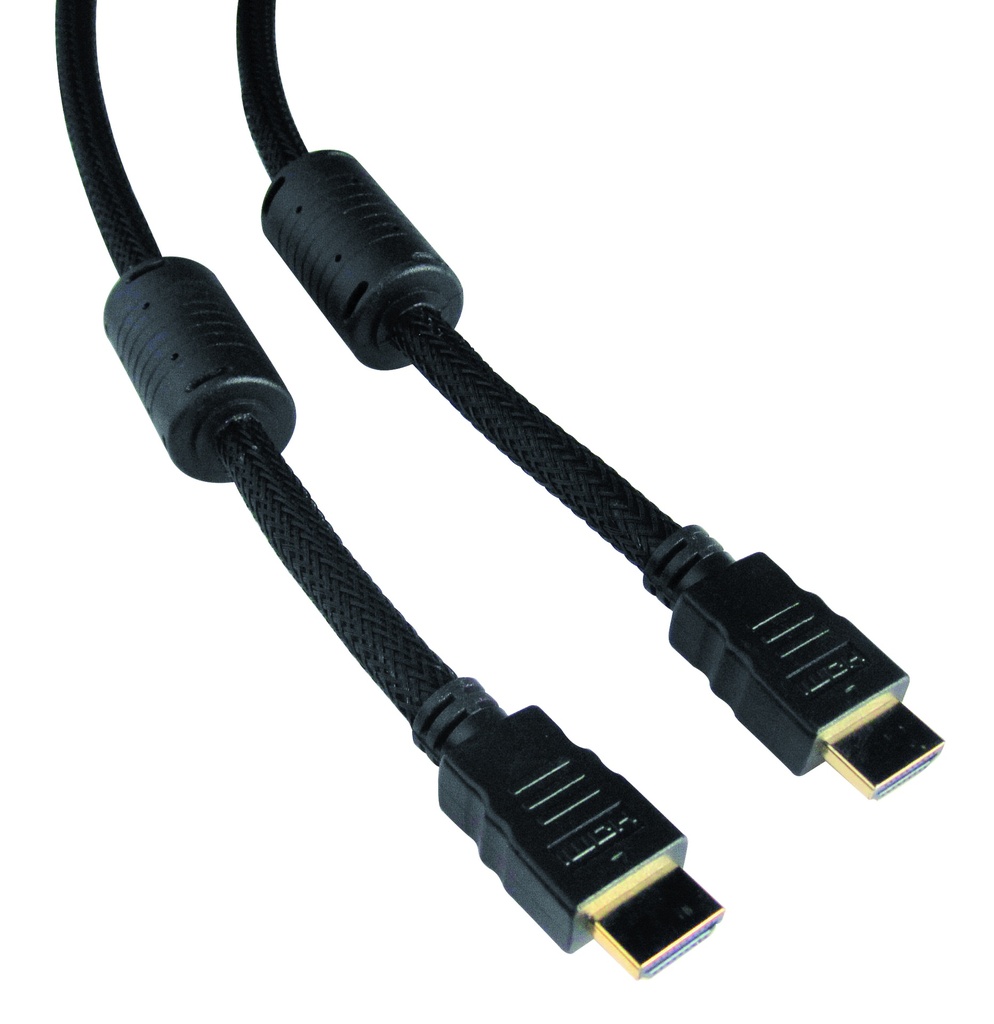 CORDON HDMI 1.4 NYLON ET FERRITES L 3M