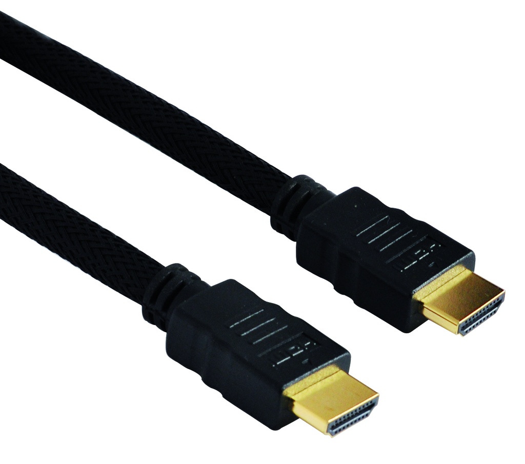 CORDON HDMI 1M GOLD 1.4 NYLON 28 AWG