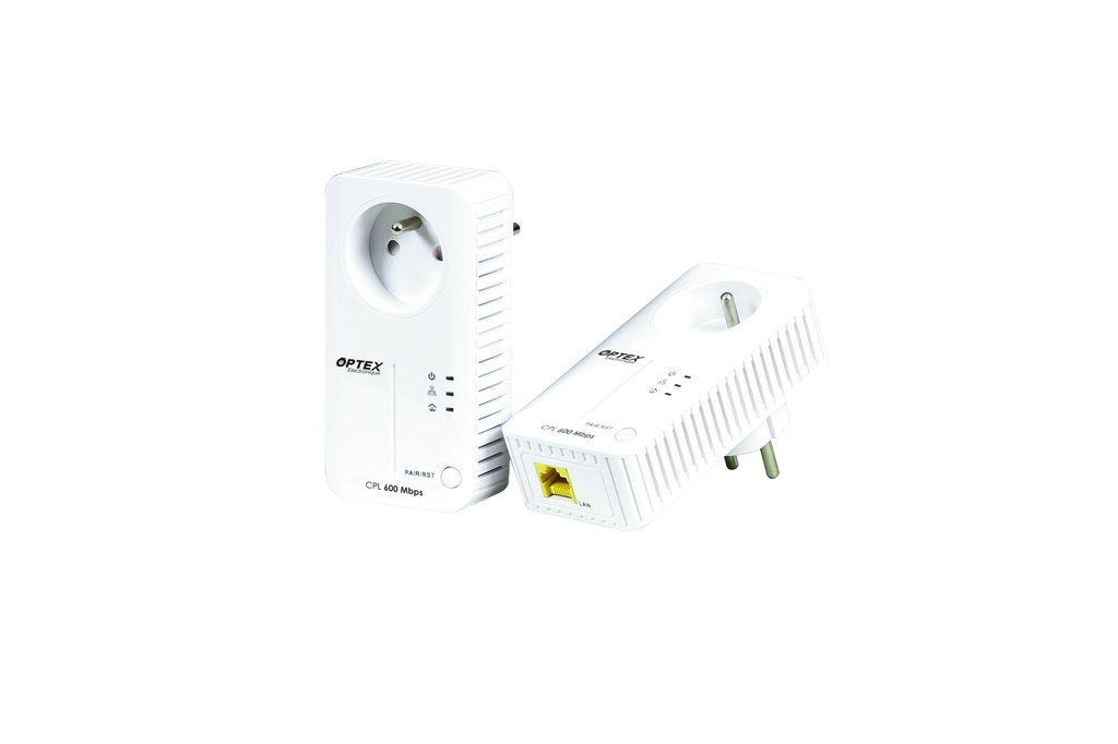 PACK 2 PRISES CPL 600 MBPS PLUG