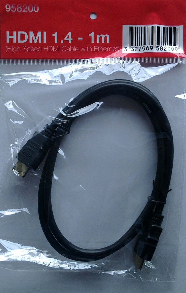 CORDON HDMI MALE / MALE EN SACHET