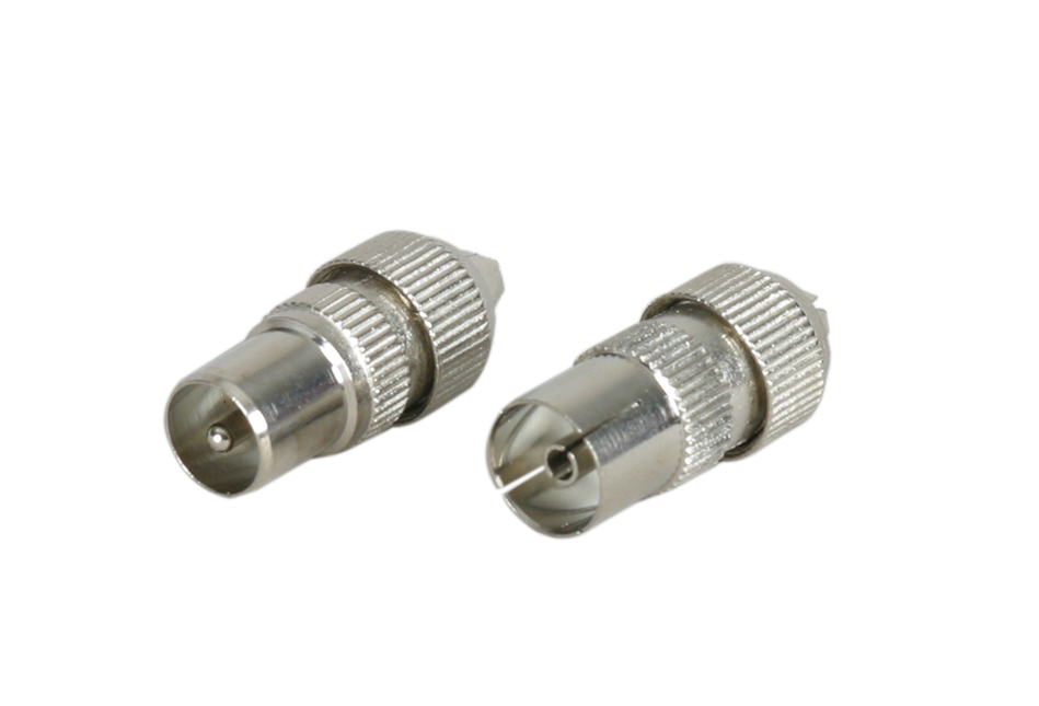 FICHE COAXIAL 9.52 M/F METAL X2