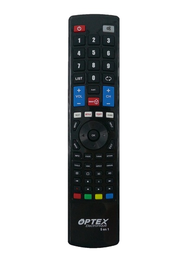 [009535] TELECOMMANDE MARQUES TV 5 EN 1