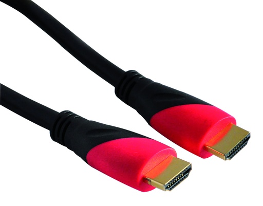 [046000] CORDON HDMI 1.4 ROUGE ET NOIR 2M 28 AWG